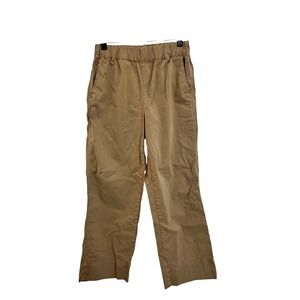 Quince Organic Cotton Stretch Wide Leg Chino Pants Size 8 Light Khaki Normcore
